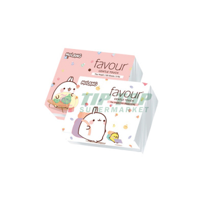 Favour Molang Tisu Wajah Gentle Touch Mini Soft Pack 2ply 120lbr